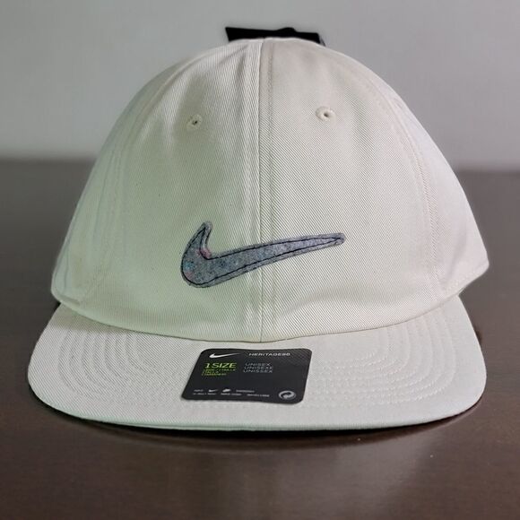 Nike Sportswear NSW Heritage 86 Off-White Color Grey Recycled Swoosh Logo Visor main image 11